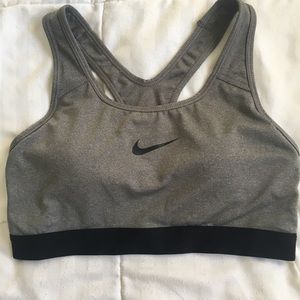 SOLD ON DEPOP Nike Pro Sports Bra Heather Grey
